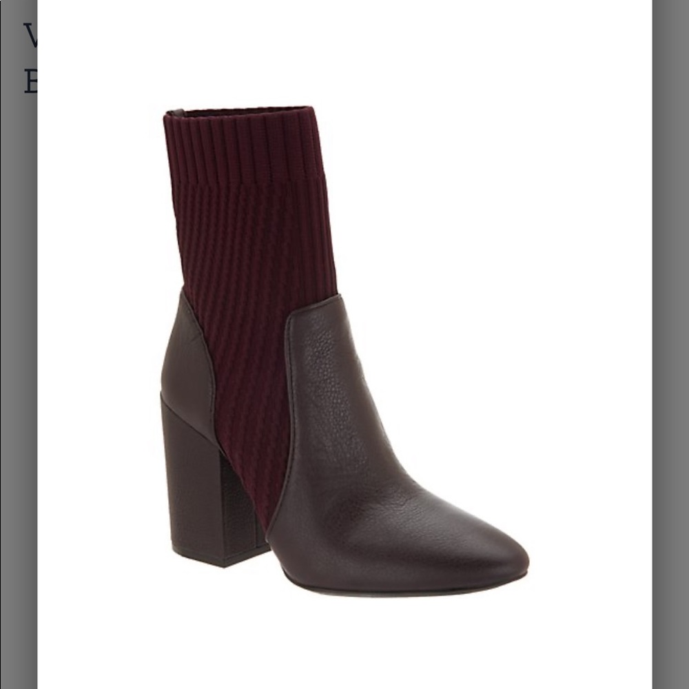 Vince Camuto Leather/Textile Ankle Boots - Diandra